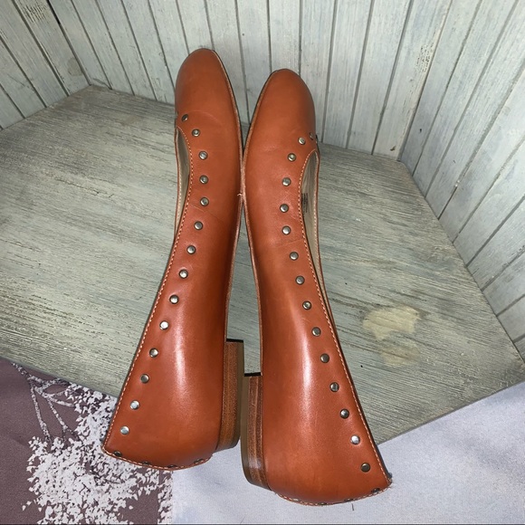 Michael Kors Reddish Brown Leather Flats 9 - Picture 5 of 9